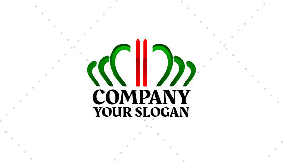 Red Shade Crown Business Card