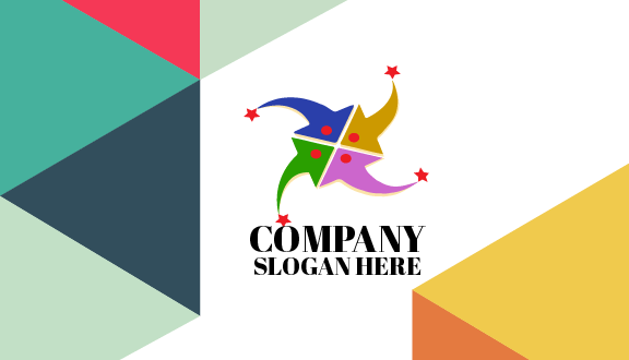 Cartão De Arte De Arte De Estrelas Vermelhas