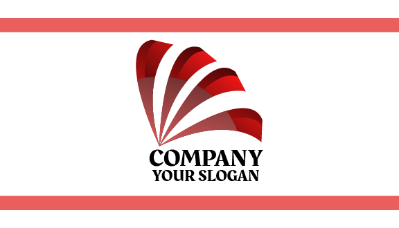 Cartão De Visita Abstrato De Asas Vermelhas