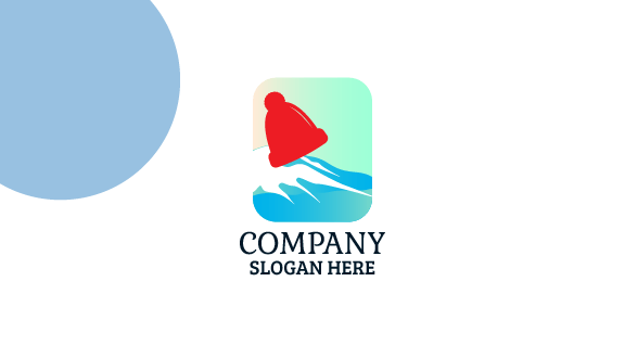 Red Winter Beanie Business Card