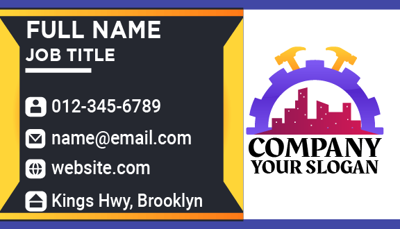 Retail Space Construction Business Card