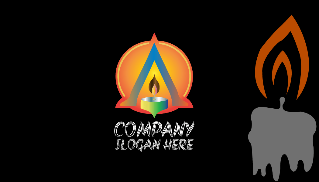 Biglietto Da Visita Con Candela Tealight Rotonda