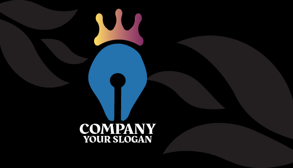 Cartão De Visita De Arte Com Caneta Real