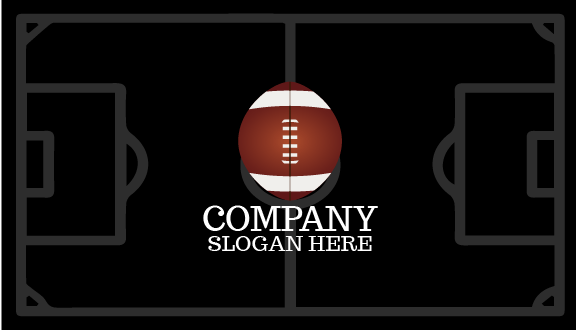 Rugby Football Business Card