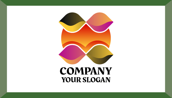 Cartão De Visita Abstrato De Conchas Do Mar