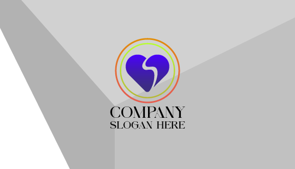 Cartão De Visita Coração Sentimental