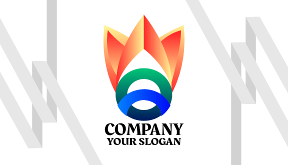 Cartão De Visita Abstrato De Flor Serena