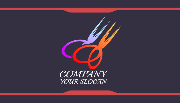 Sharp Scissor Salon Business Card