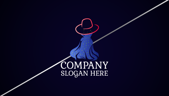 Shiny Dot Gown Boutique Business Card