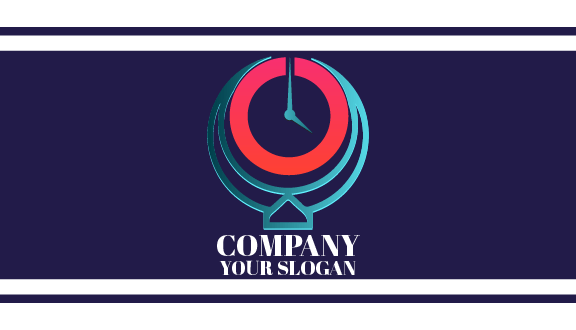 Shocking Pink Watch Business Card