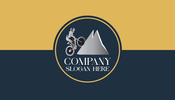 Kartu Nama Sepeda Silver