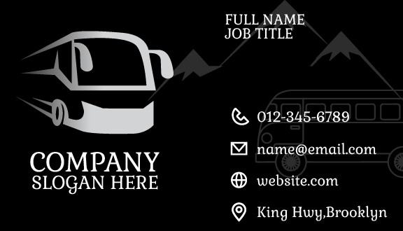 Silver Bus Business Card