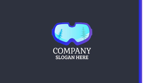 Ski Goggles Winter Business Card