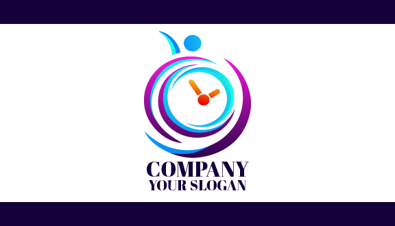 Sky Blue Ring Watch Business Card