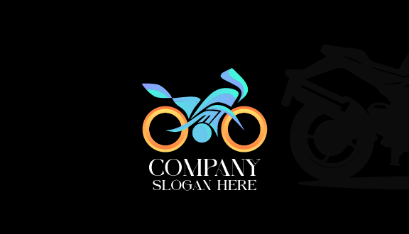 Kartu Nama Sepeda Skyblue