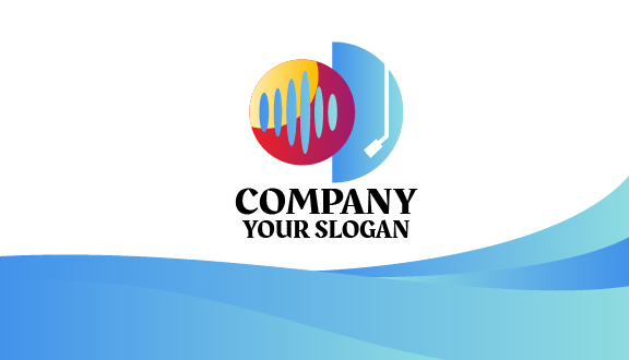 Skyblue Dj Waves Business Card