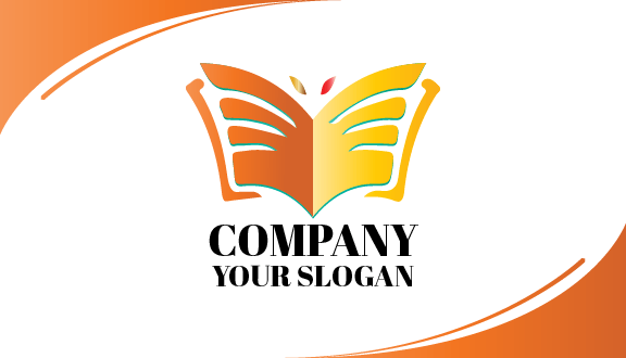 Elegante Biglietto Da Visita Per L'istruzione Con Blocco Note