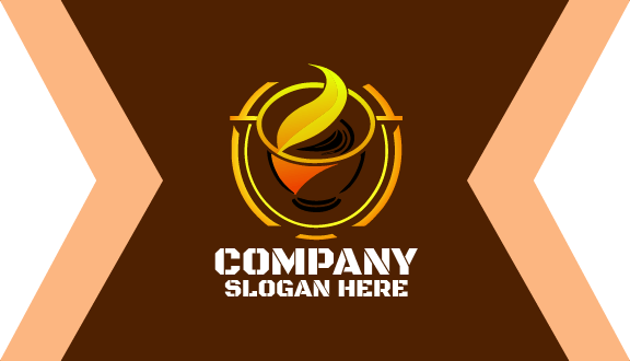 Small Leaf Cafe Business Card