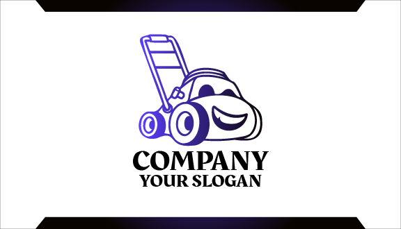 Smiling Mower Lawn Business Card