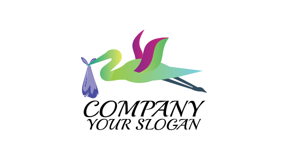 Soaring Stork Bird Business Card