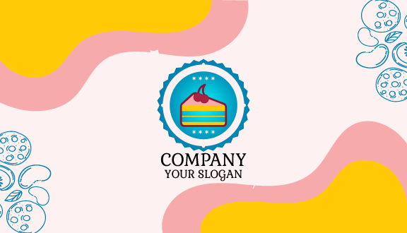 Kartu Nama Potongan Kue Lembut