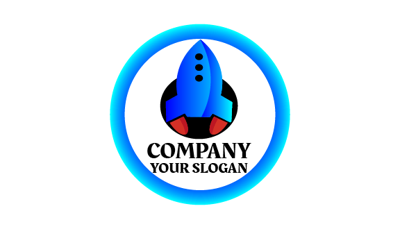 Space Shuttle Circle Business Card