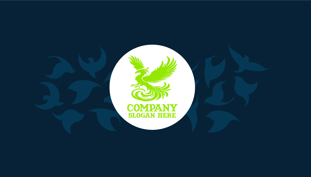 Sparkling Phoenix Bird Business Card