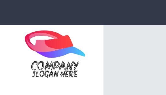 Sports Visor Hat Business Card