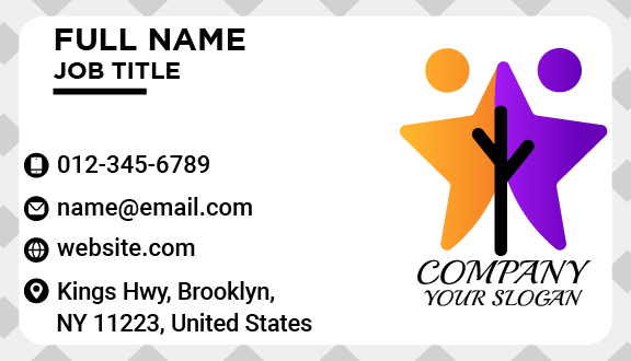 Starry Childcare Business Card