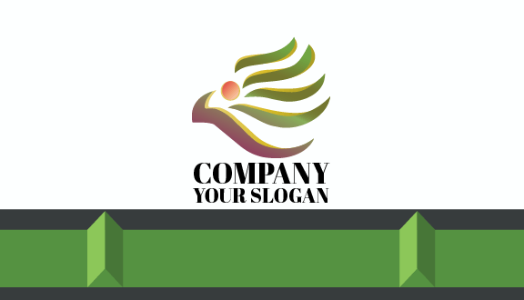 Cartão De Visita Abstrato De Linhas Retas