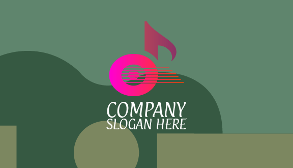 Stringy Fuschia Music Business Card