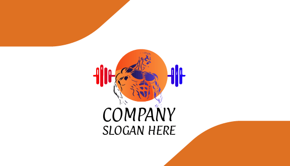 Kartu Nama Kebugaran Pria Kuat