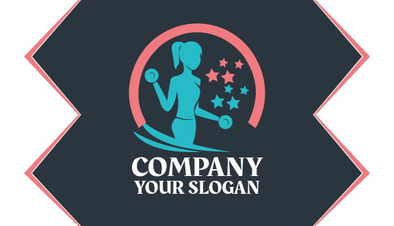 Kartu Nama Kebugaran Wanita Yang Kokoh