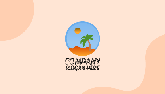 Cartão De Visita Verão Praia Sun Setting