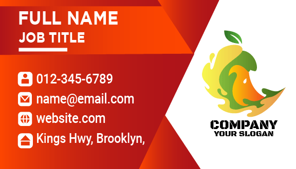 Sweet Juice Apple Business Card