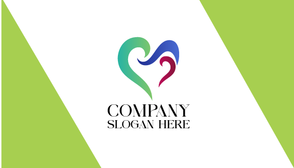 Cartão De Visita Simbólico Do Coração