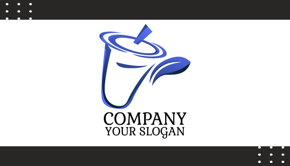 Tea Sipper Outline Business Card