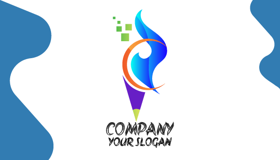 Thin Crescent Artist Business Card