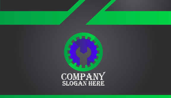 Cartão De Visita Industrial Silhueta De Ferramenta