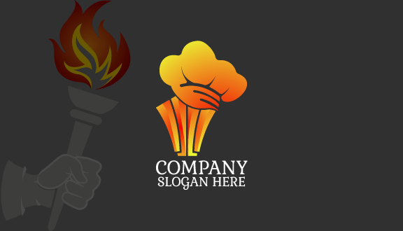 Toque Blanche Restaurant Business Card