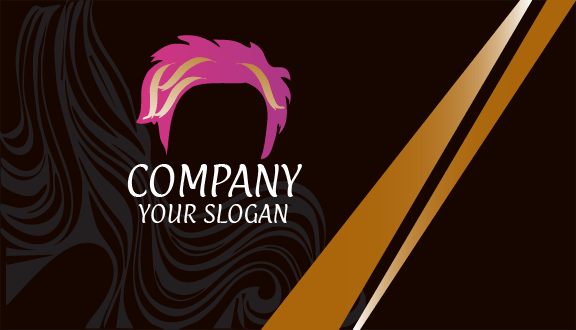 Trendy Hair Stylist Business Card