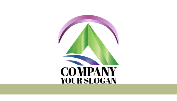 Cartão De Visita Abstrato Triangular