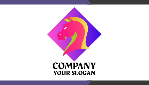 Trimmed Horse Mane Business Card