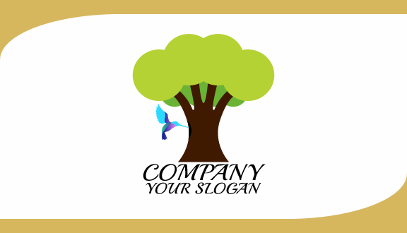 Under Tree Bird Business Card