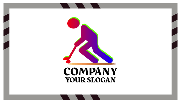 Unwavering Dedication Hockey Business Card