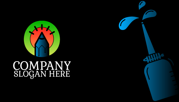 Vibrant Artist Pencil Business Card