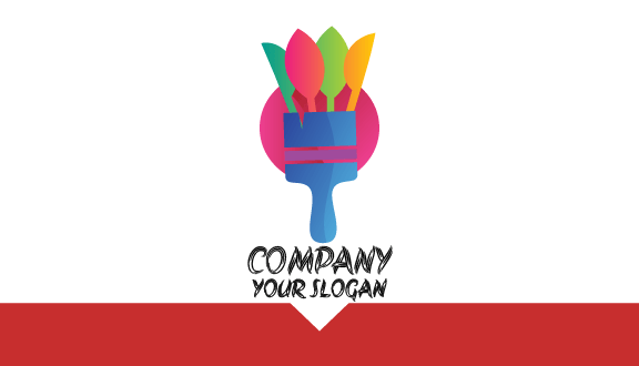 Vibrant Bristles Artist Business Card