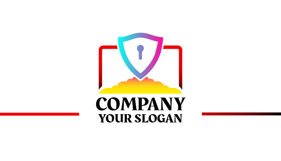 Cartão De Visita Vibrante De Segurança Informática