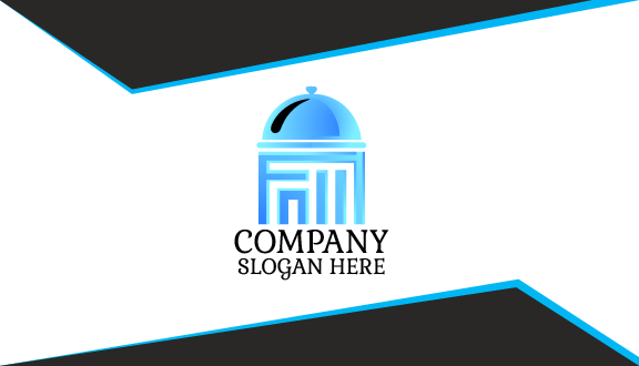 Vibrant Dome Restaurant Business Card