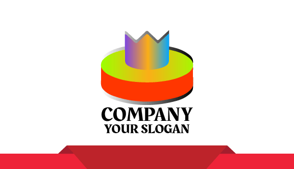 Vibrant Gradient Hockey Business Card